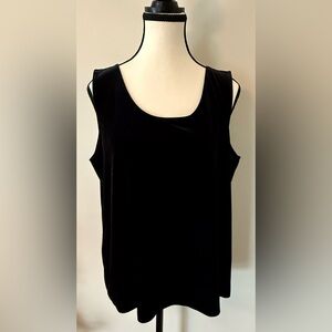 Chico's Black Velvet Tank Top